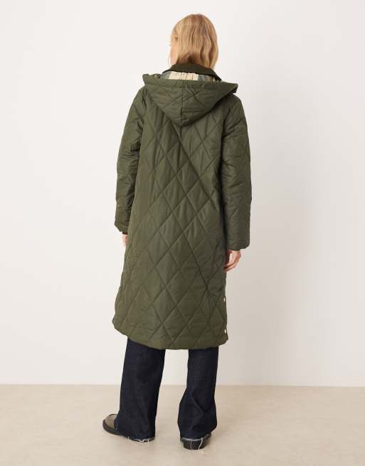 Barbour Meredith quilted jacket in olive green/ancient tartan , 4 of 4
