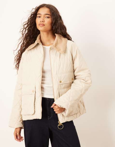 Barbour Milby Quilt jacket in oatmeal/ancient - view 1