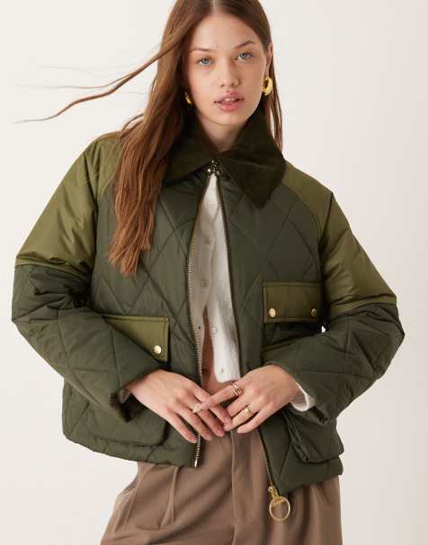 Barbour Milby Quilt jacket in olive/ancient - view 1