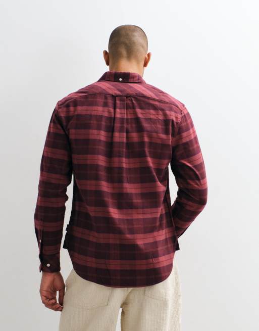 Barbour Mineral long sleeve tartan check shirt in red, 3 of 5