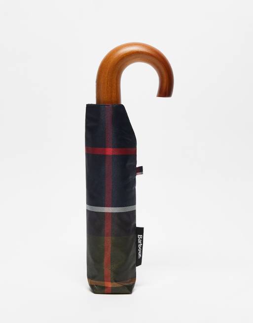Barbour mini umbrella in classic tartan