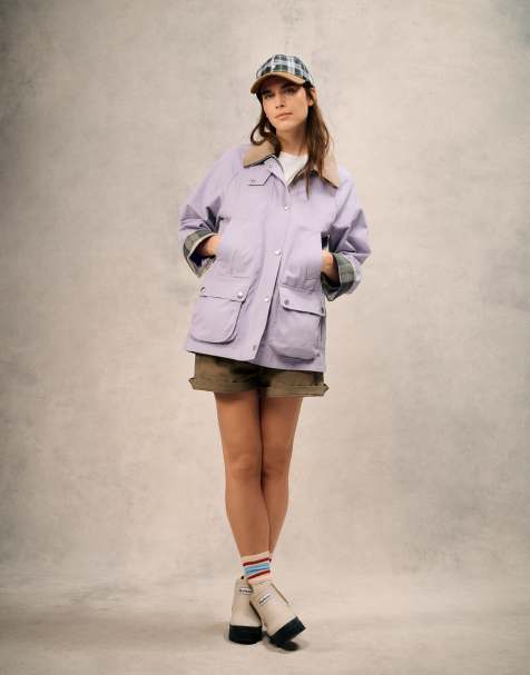 Barbour Modern Beadnell cotton jacket in lilac - view 1