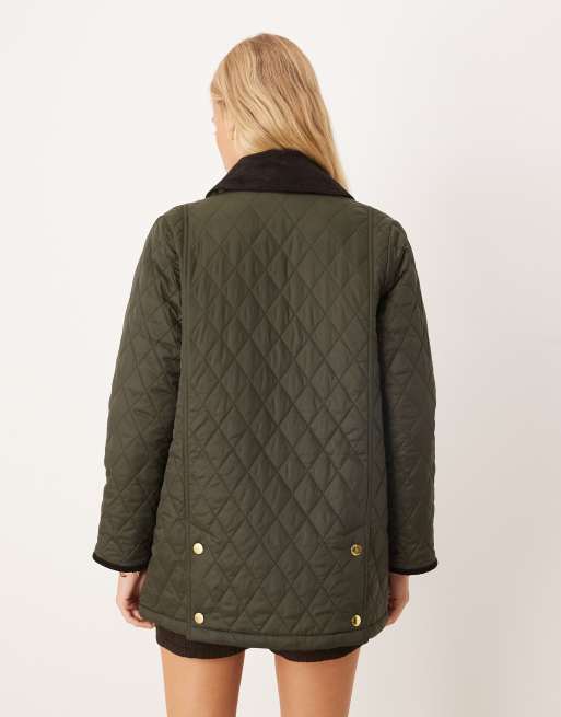 Barbour Modern Beadnell quilted jacket in sage/ancient , 3 of 4