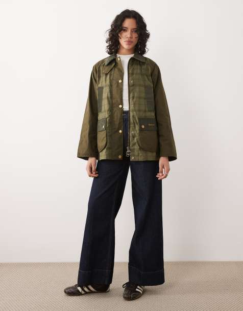 Barbour Modern Beadnell tartan cotton jacket in green - view 1