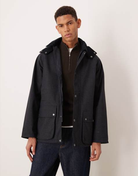 Barbour modern beaufort waterproof jacket in navy - view 1