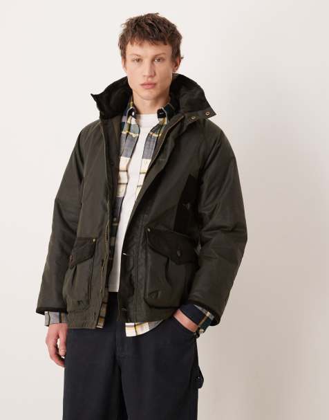 Barbour modern heritage beaufort wax jacket in archive olive - view 1