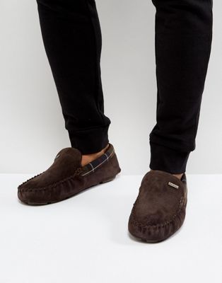 barbour monty leather slippers