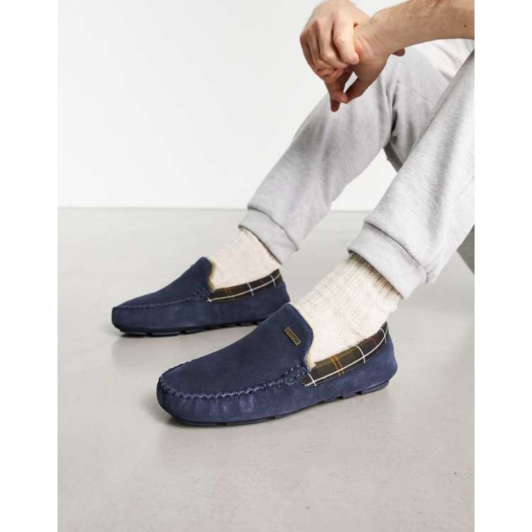 Barbour leather hot sale slippers