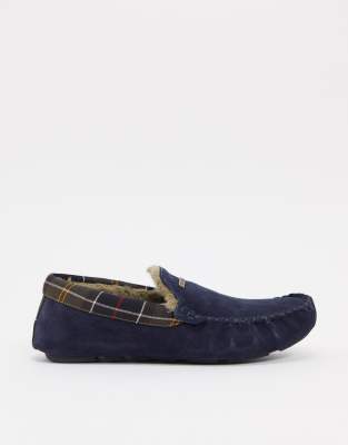 barbour monty slippers navy