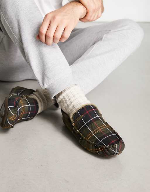 Barbour monty 2024 tartan slippers