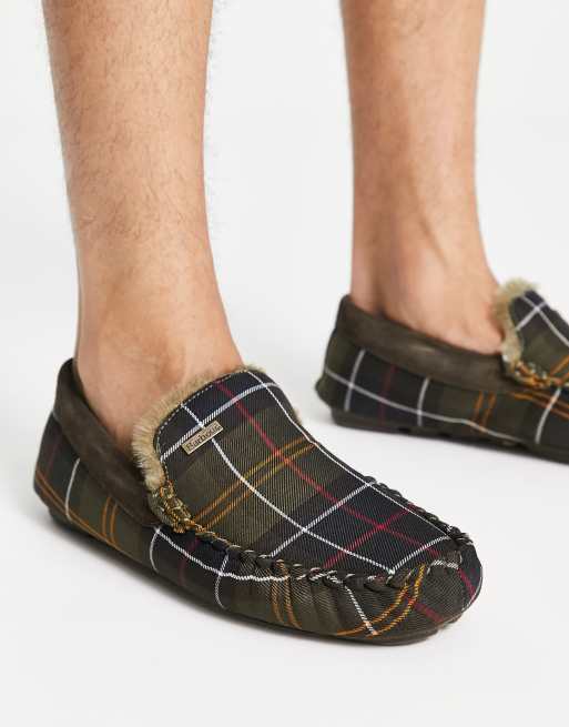 Barbour monty best sale tartan slippers