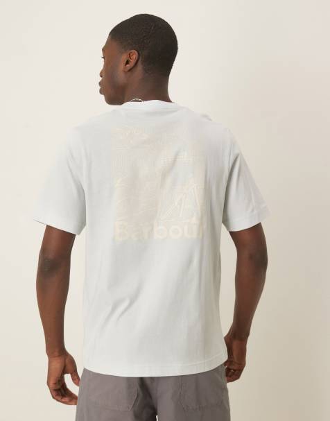 Barbour Moonwell back print in light blue - view 1