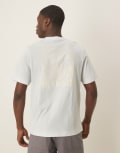 [Barbour] Barbour Moonwell back print in light blue Chest 38 Bleached blue