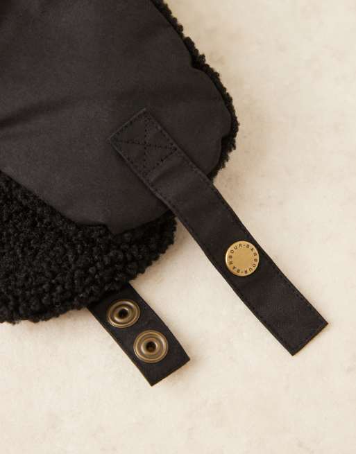 Barbour Morar wax trapper hat in black | ASOS