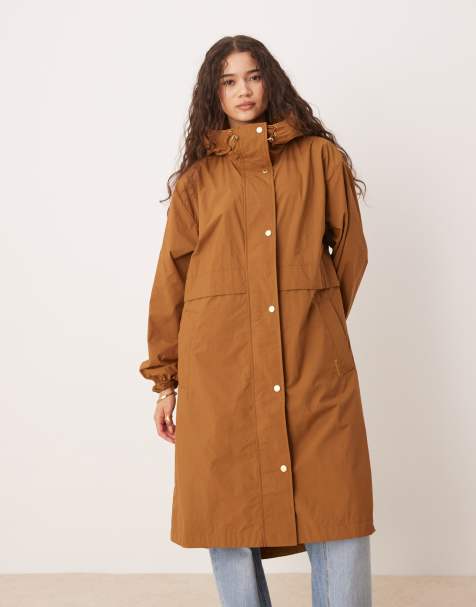 Barbour naboo showerproof jacket in rust brown - view 1