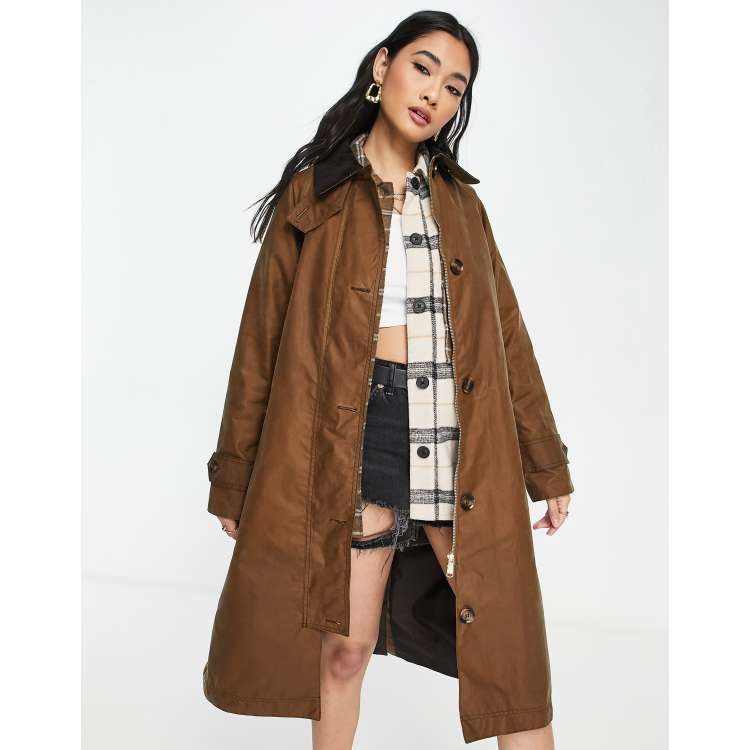 Barbour long coat store women