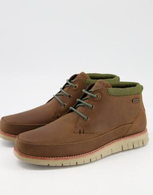 barbour nelson mudguard chukka boots brown