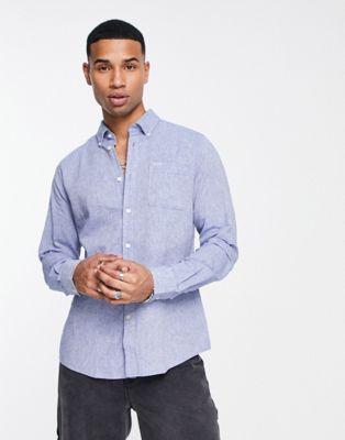 Barbour Nelson tailored shirt in blue