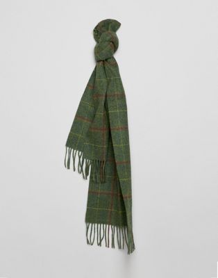barbour scarf green