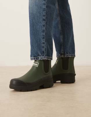  Nimbus chelsea short welly in olive green/black - BLACK