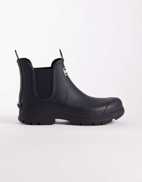 Barbour Nimbus – Knöchelhohe Gummistiefel in Schwarz - view 1