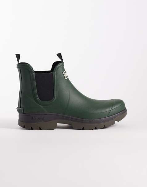 Barbour – Nimbus – Olivgrüne Gummistiefel im Chelsea-Stil - view 1