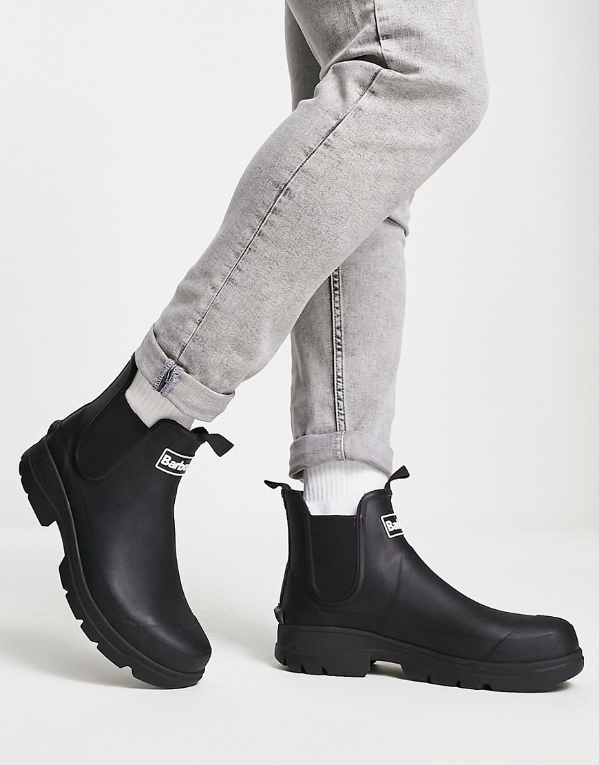 Barbour Fury Chelsea Wellington Boots In Black | Barbour | CH