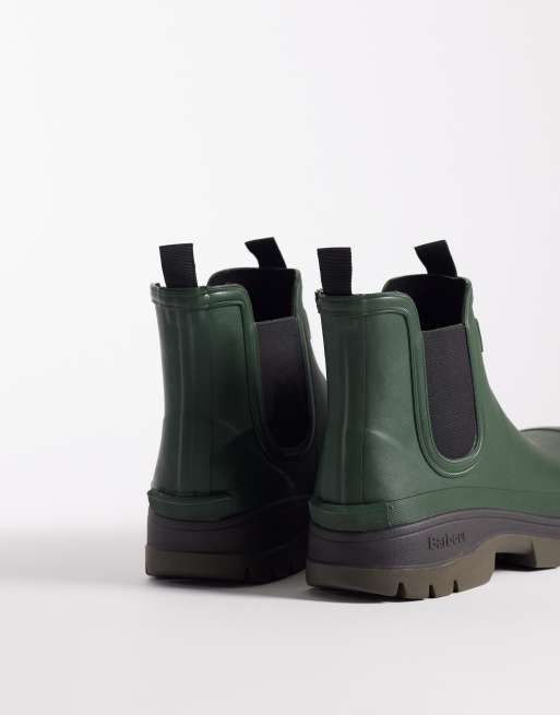 Barbour Nimbus Wellington Chelsea boots in olive, 4 of 4