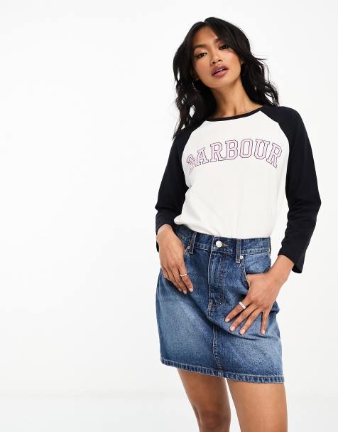 Barbour Northumberland long sleeve t-shirt in white - view 1