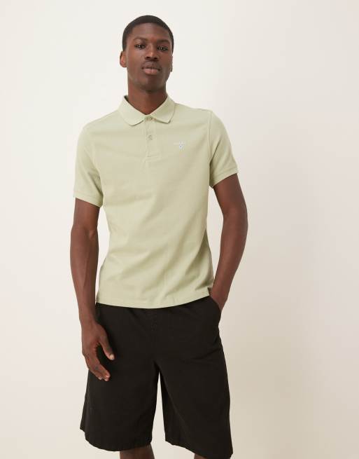 Barbour original sports tailored polo shirt in seagrass