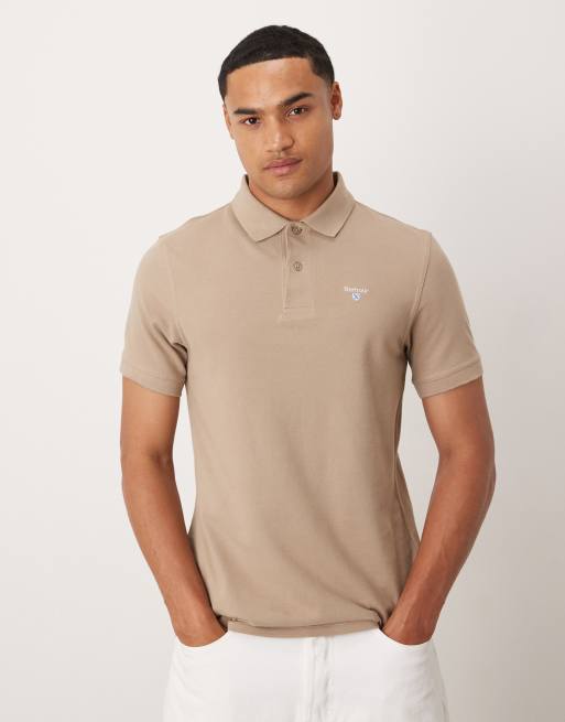 Barbour Original sports tailored polo shirt in washed stone - STONE