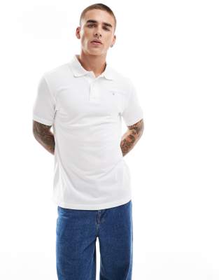 Barbour original sports tailored polo shirt-White