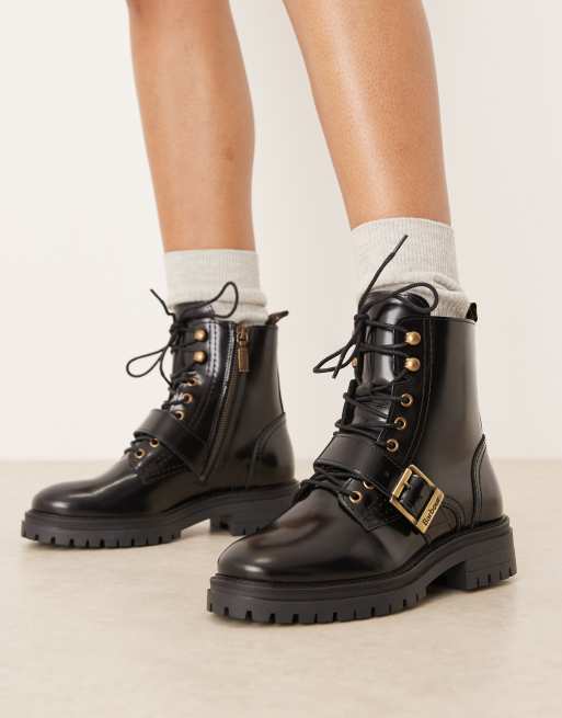Barbour Ouseburne lace up boots in black glace , 4 of 4