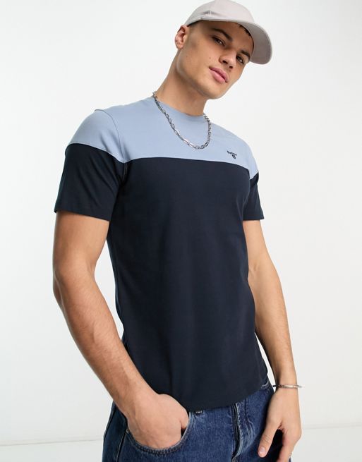  Barbour Owton colour block t-shirt in navy
