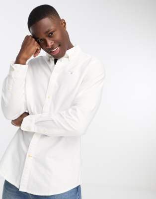 Barbour - Oxford - Chemise ajustée - Blanc