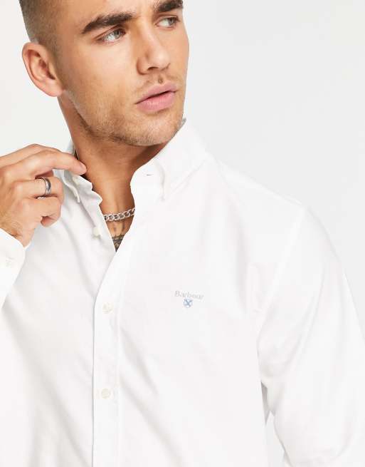 Barbour shirts mens store white