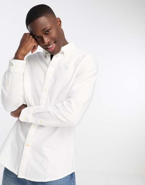 Barbour Oxford tailored shirt in white - view 1