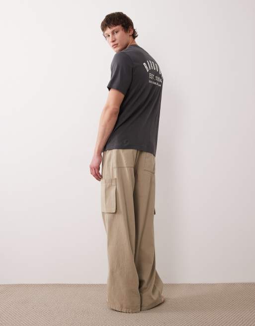 Barbour Packling relaxed graphic logo t-shirt with back print in charcoal grey, 3 of 5