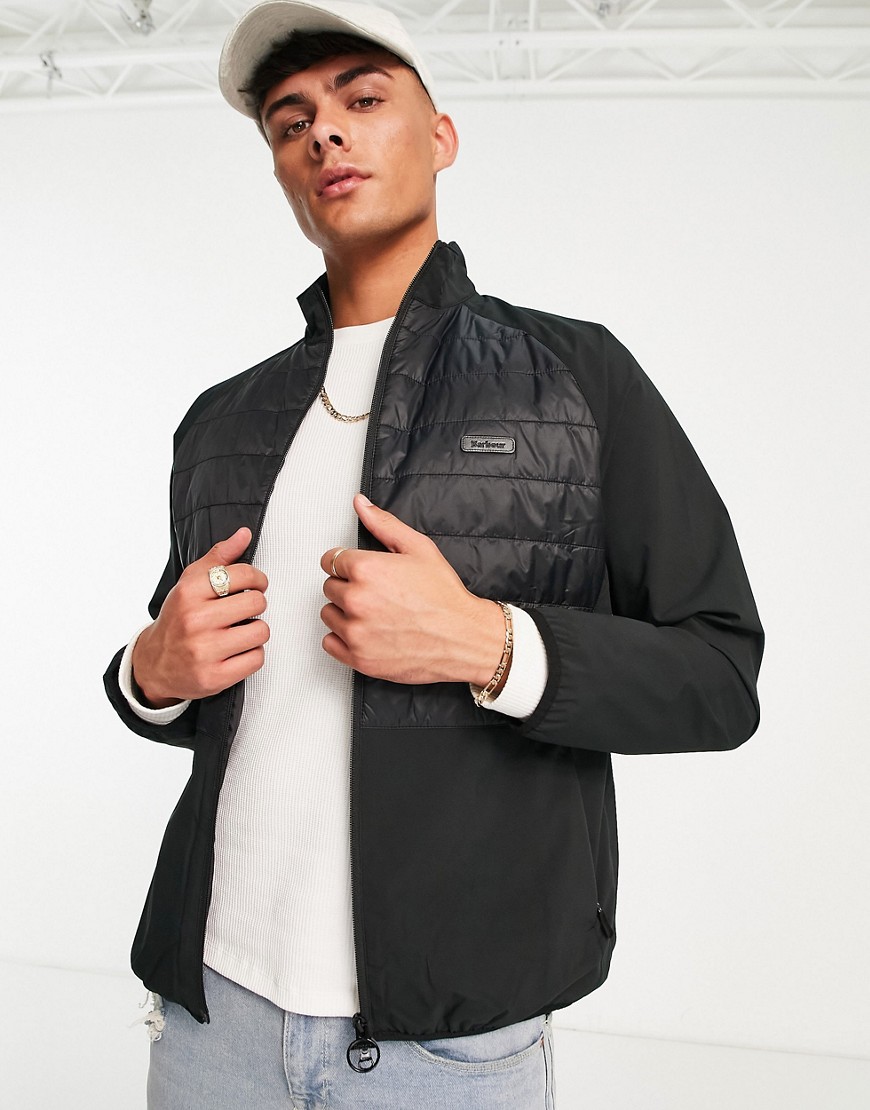 Barbour padded casual jacket in black