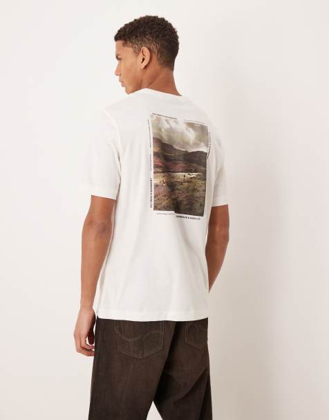 Barbour parkend photographic relaxed t-shirt in whisper white