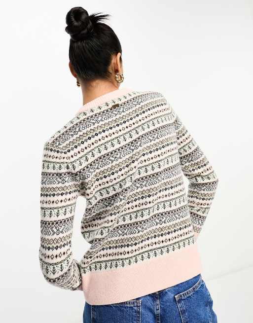 Barbour Peak knit jumper in pink, 2 of 4