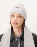 Barbour Pendle beanie hat in light grey