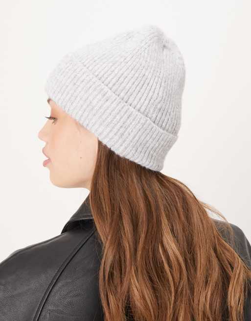 Barbour Pendle beanie hat in light grey | ASOS display picture 1