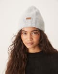 [Barbour] Barbour Pendle beanie hat in light grey One Size Light grey