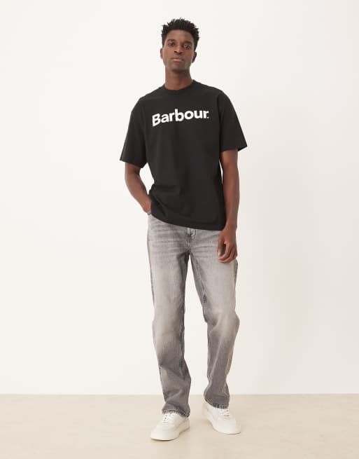 Barbour Pensford oversized t-shirt in black - BLACK, 2 of 5