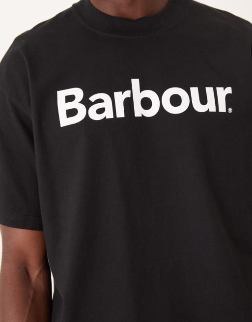 Barbour Pensford oversized t-shirt in black - BLACK, 5 of 5