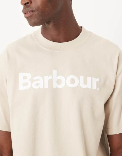Barbour pensford oversized t-shirt in mist, 5 of 5