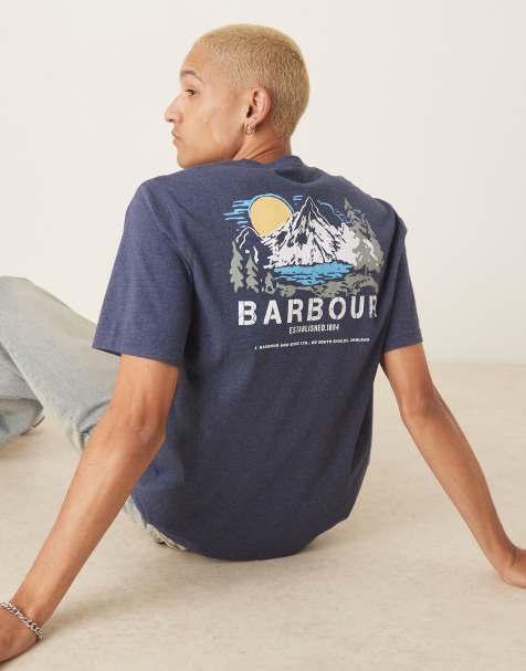 Barbour Perham relaxed fit t-shirt in indigo - view 1
