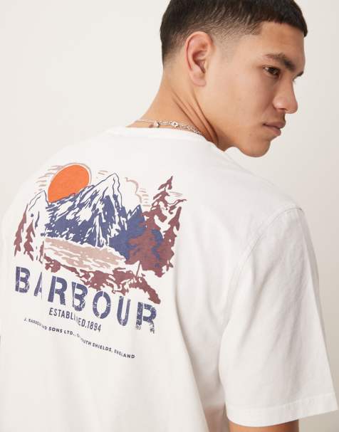 Barbour Perham relaxed fit t-shirt in white - view 1