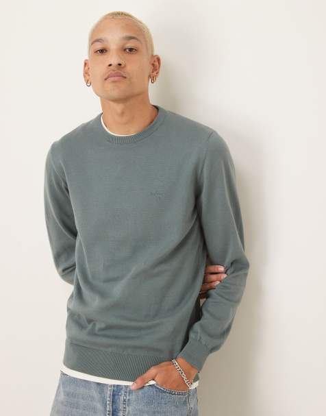 Barbour Pima crew neck sweatshirt in vintage teal - view 1